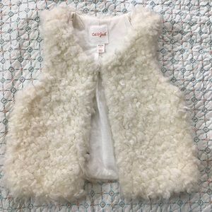 Cat & Jack faux fur vest